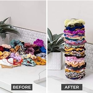 Scrunchie Holder Stand with Storage Lid